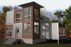 shipping container house - green building design, Scott W Bartholomew Architect