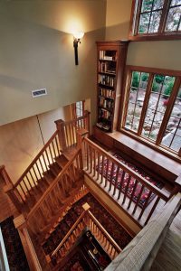 Arts and Craft - staircase, asheville, scott w bartholomew architecture